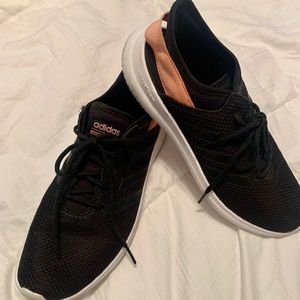 Black and Pink Adidas Sneakers